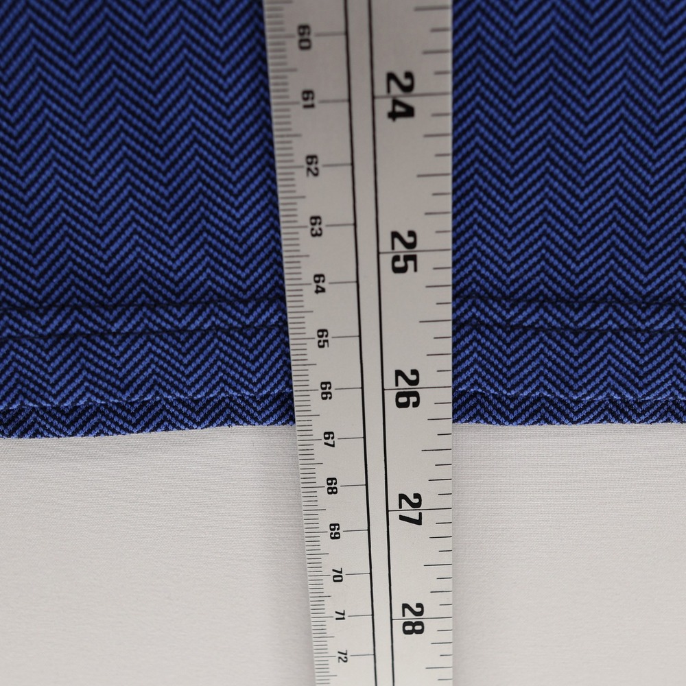 RLX Ralph Lauren Mens Blue Herringbone Quarter Zip Pullover Jacket Size Medium - Picture 9 of 10